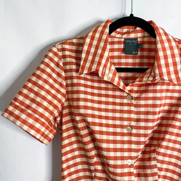 Gabby Skye Gingham Skater Dress with Pockets - Picture 3 of 9